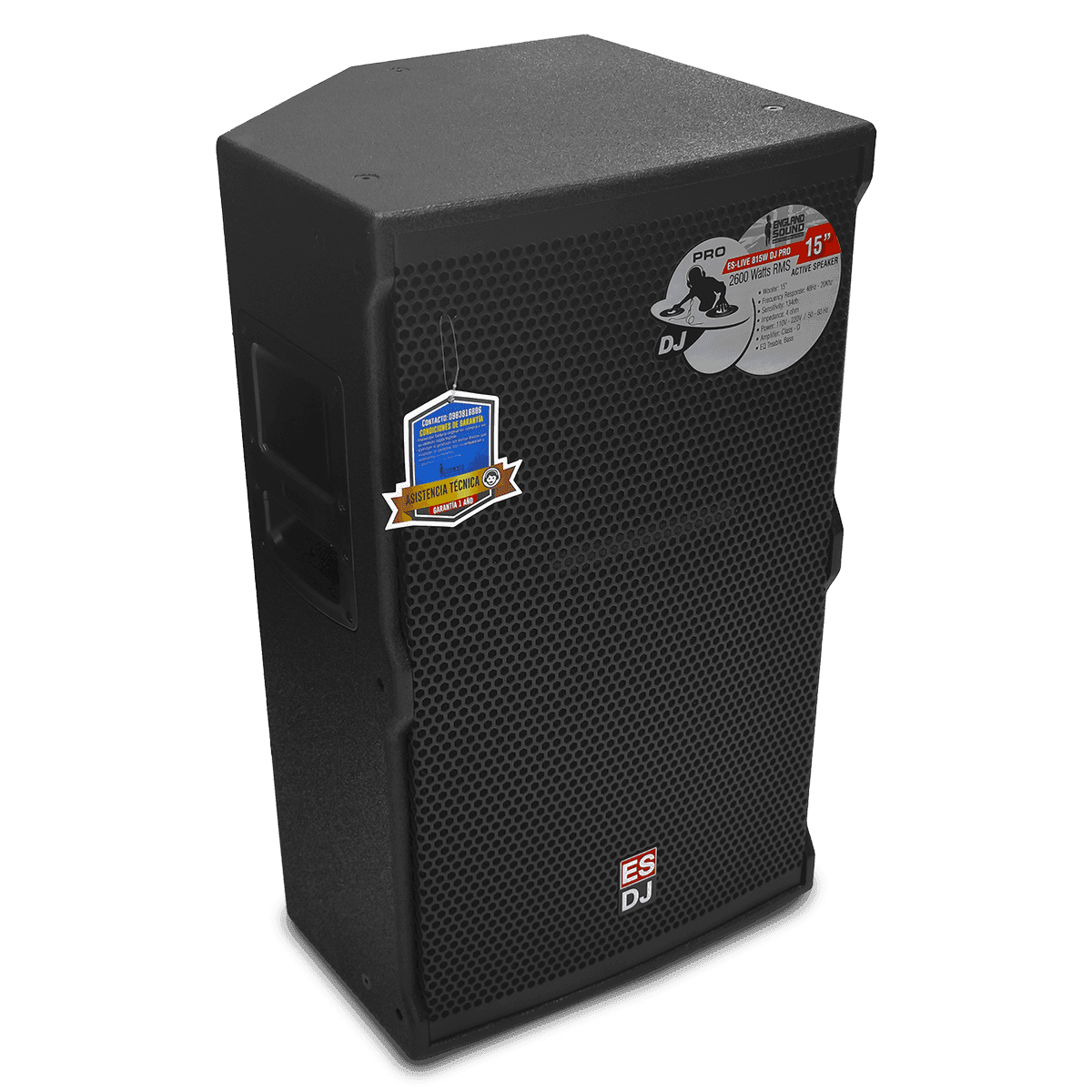 CAJA AMPLIFICADA 15 PULG., 2600W RMS, 2 ENTRADAS JACK COMBO, SALIDA XLR, DSP, CLASE D - Miniatura 4