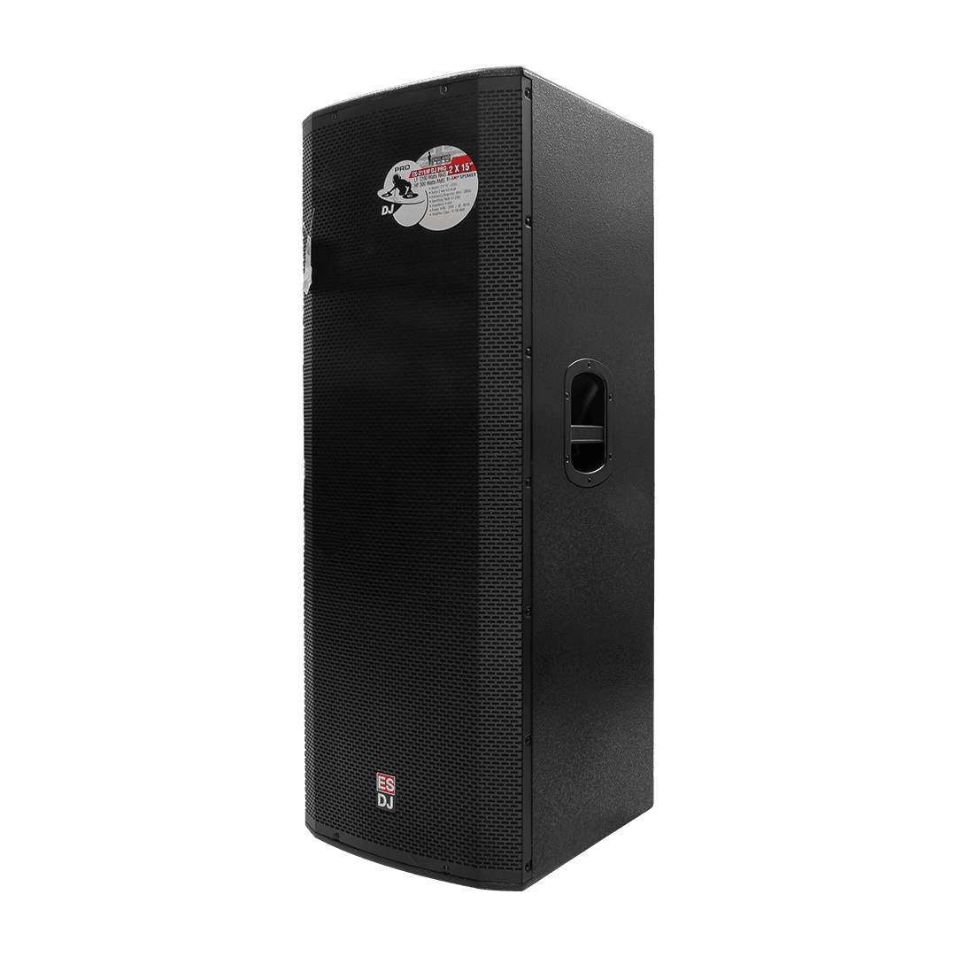 CAJA BI-AMPLIFICADA 2X15 PULG., 1200W RMS LF/300W RMS HF, BT, USB, SD - Miniatura 7