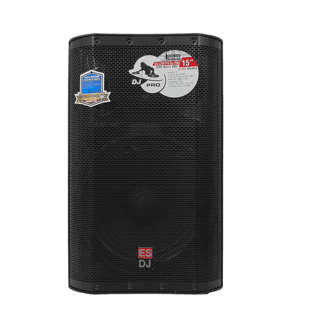 CAJA BI-AMPLIFICADA 15 PULG., 1600W RMS LF/200W RMS HF, BT, TWS, USB, SD, INCLUYE UN MICROFONO - Miniatura 2