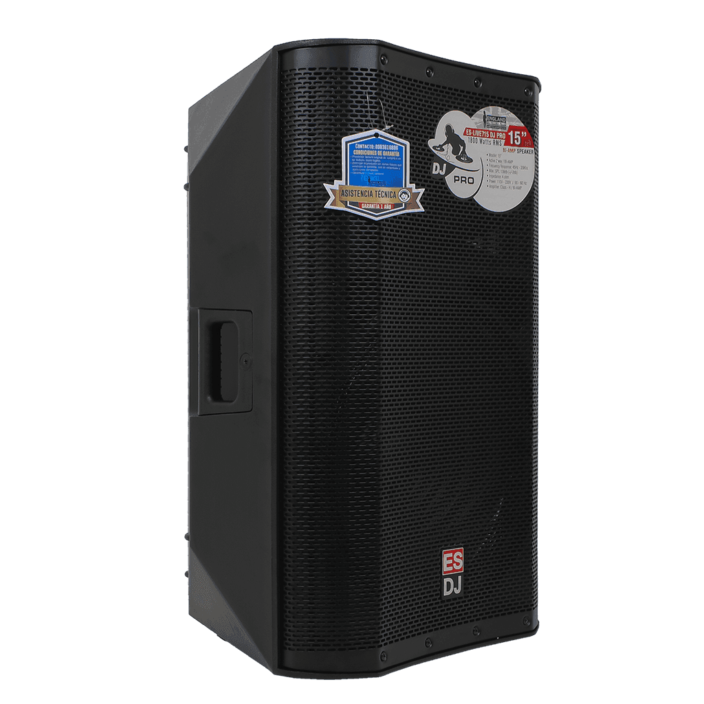 CAJA BI-AMPLIFICADA 15 PULG., 1600W RMS LF/200W RMS HF, BT, TWS, USB, SD, INCLUYE UN MICROFONO - Miniatura 4