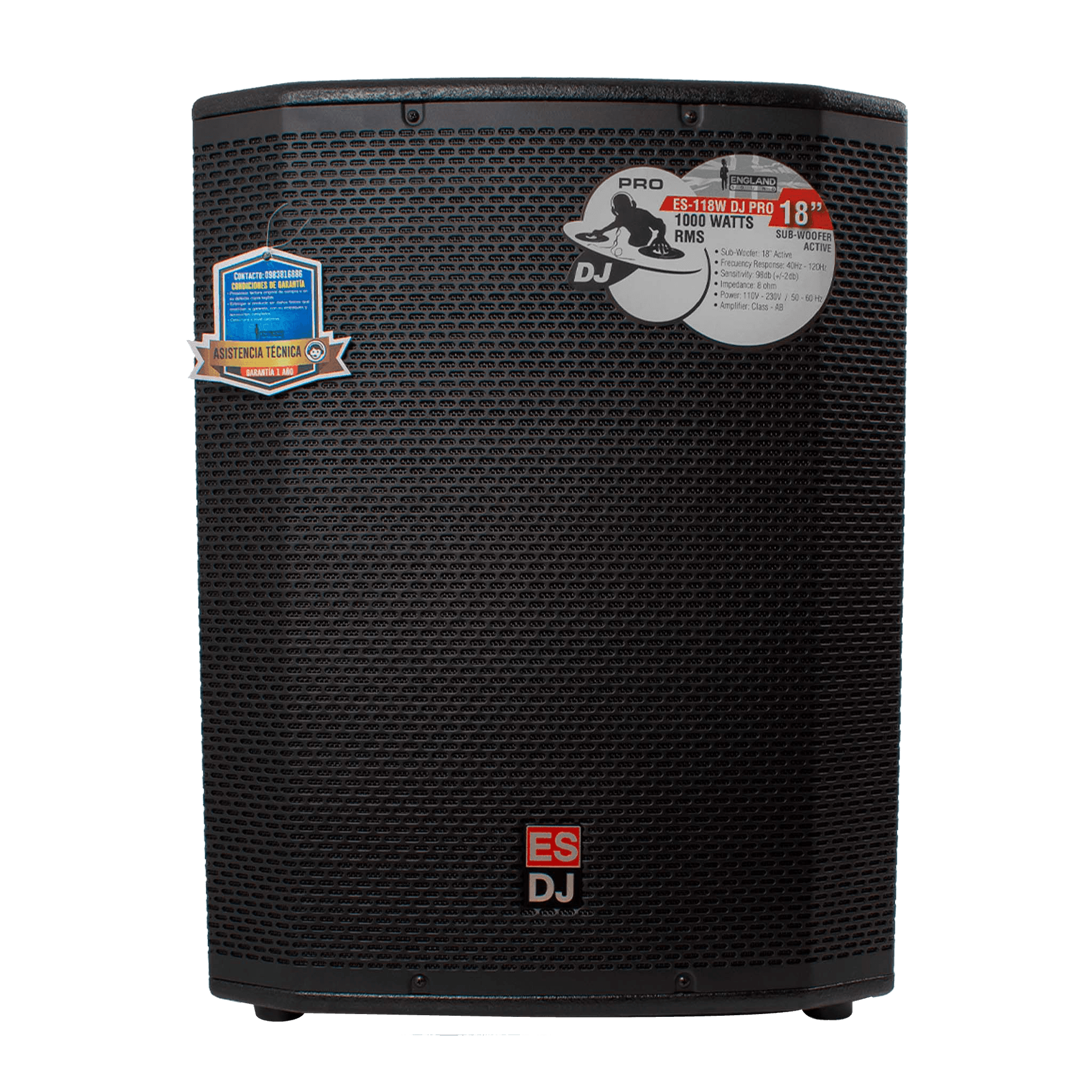 SUB-BAJO AMPLIFICADO 18 PULG., 1000W RMS - Miniatura 2