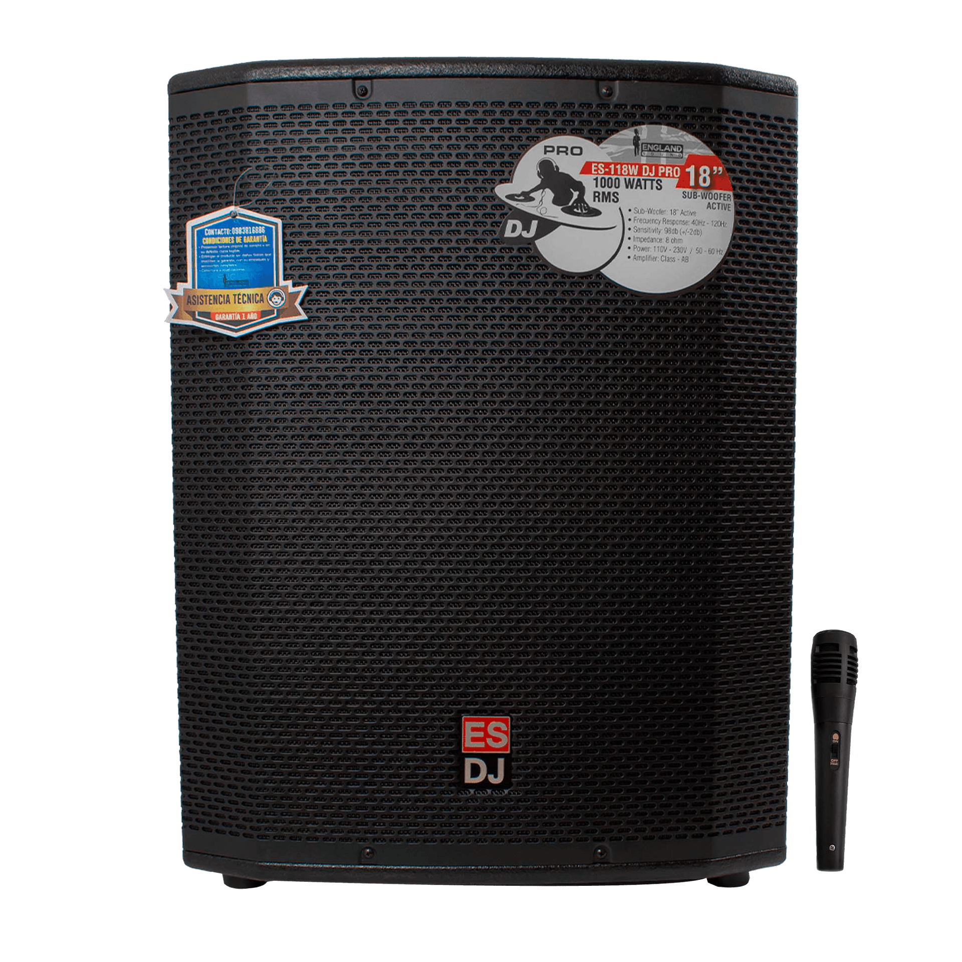 SUB-BAJO AMPLIFICADO 18 PULG., 1000W RMS - Miniatura 7