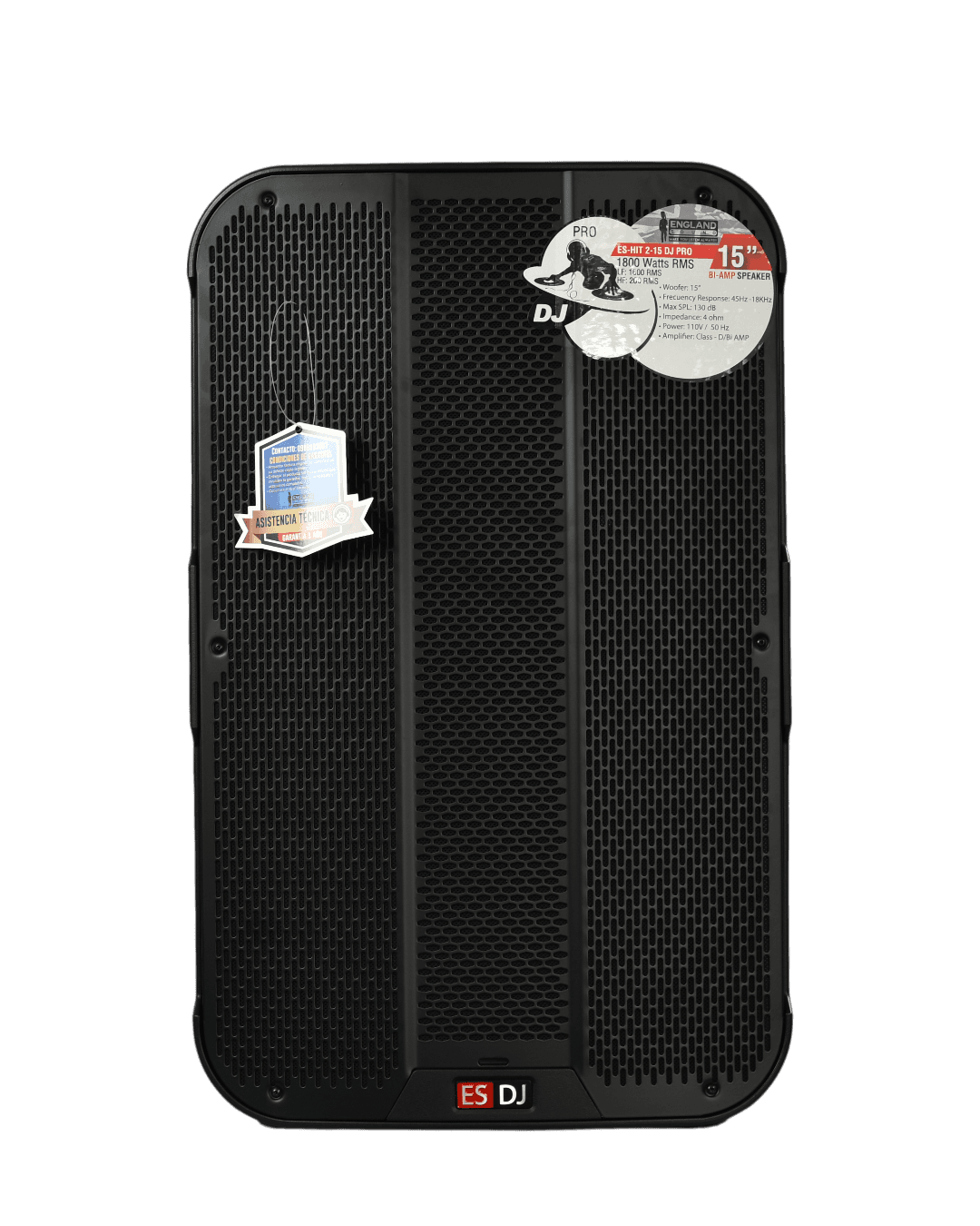 CAJA BI-AMPLIFICADA 15 PULG., 550W RMS, 130DB, BT CLASSE D