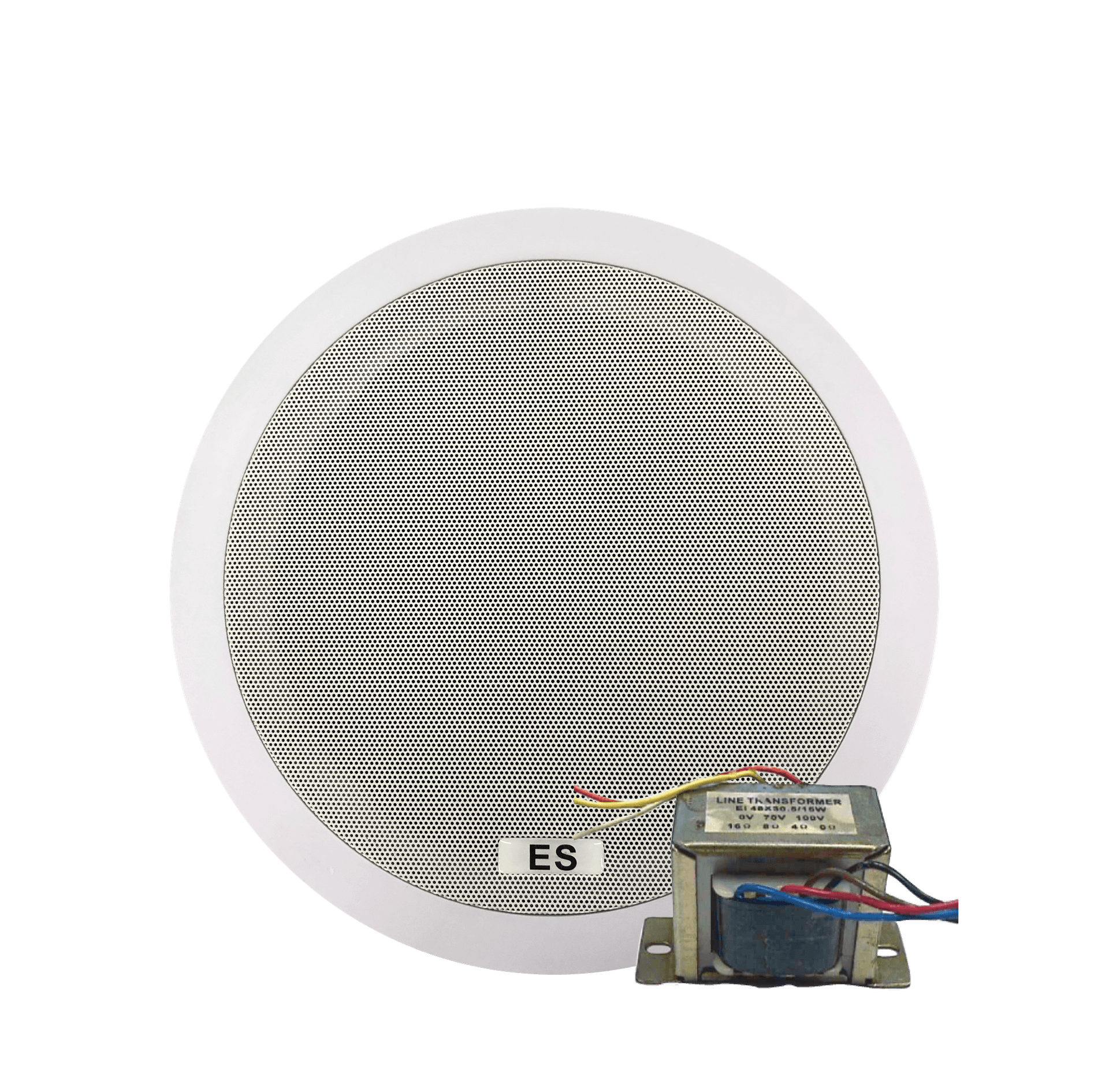 PARLANTE 6 PULG., 180W, 4 OHM, CON TRANSFORMADO, PR-G1630/ES-CL6-REJILLA/TF7515