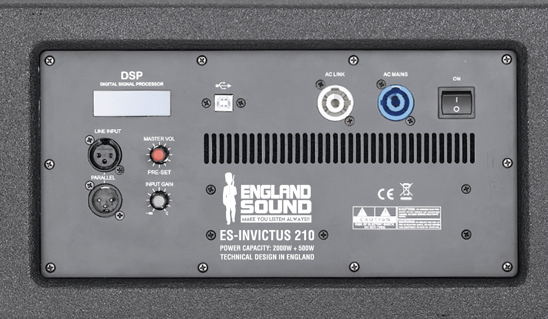 LINE ARRAY BI-AMPLIFICADA 2X10PULG., 1000W MAX LF/150W MAX HF, 136 DB - Miniatura 4