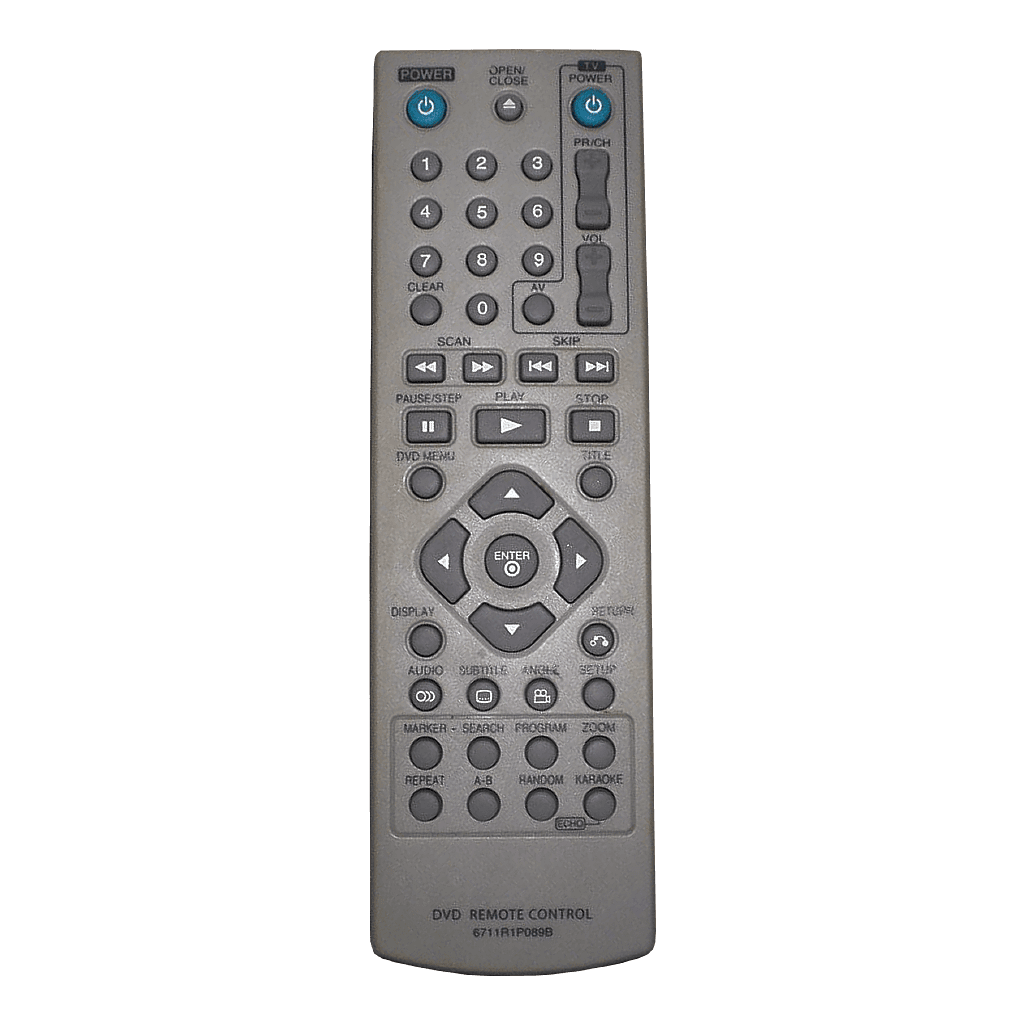 CONTROL REMOTO PARA TV/DVD LG, GRIS, 6711R1P089B