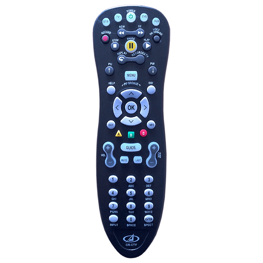 CONTROL REMOTO UNIVERSAL PARA TV CABLE/CLARO, MULTIFUNCIONES, NEGRO