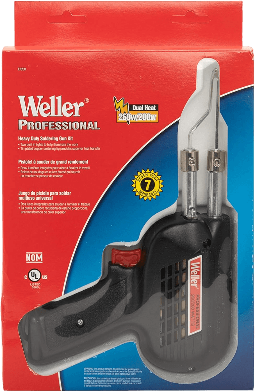 PISTOLA WELLER PARA SOLDAR, 200W-260W, 110V/130V, SIN ESTUCHE - Miniatura 7