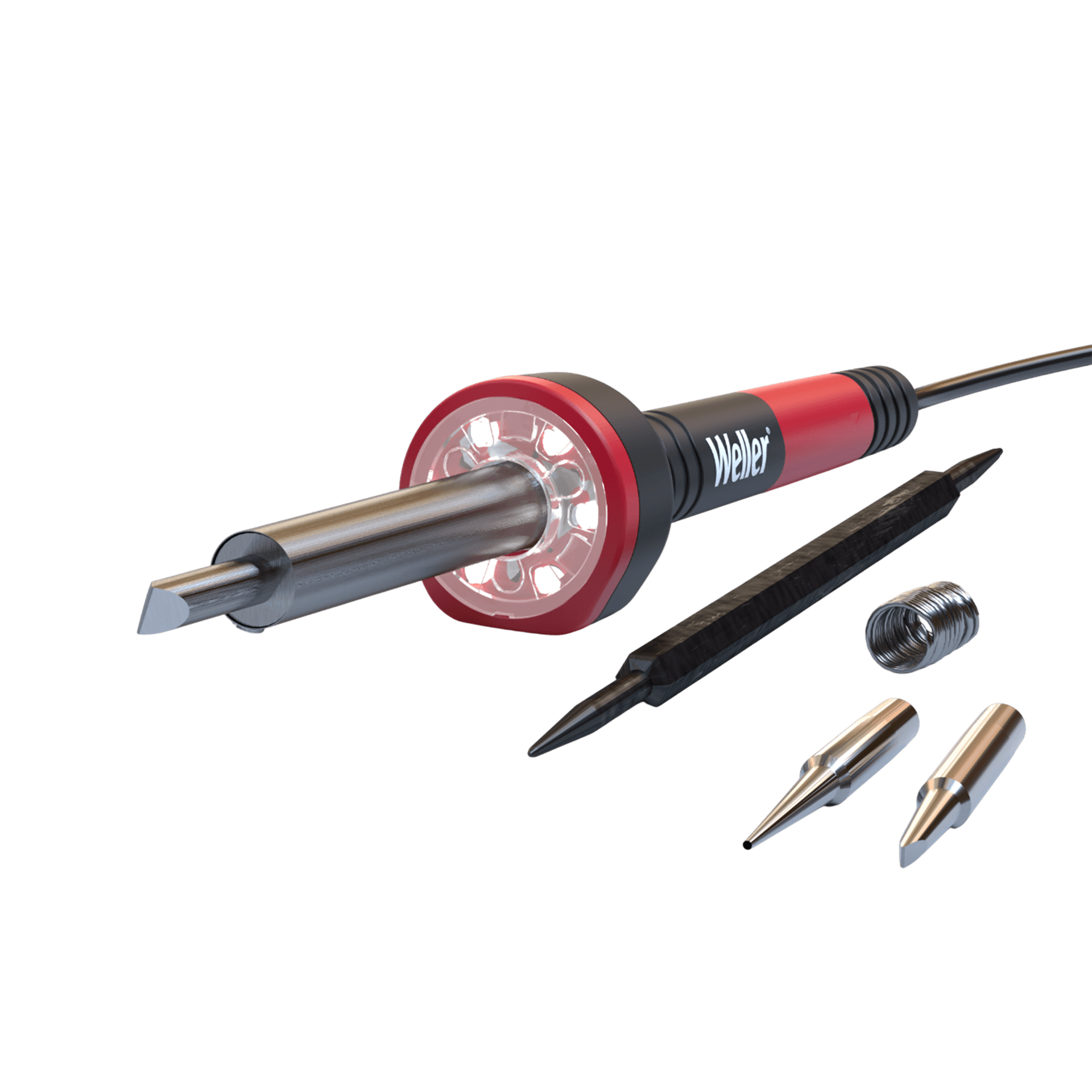 CAUTIN WELLER, 60 WATTS, PUNTA FINA, TIPO LAPIZ CON 3 LED DE ILUMINACION - Miniatura 3