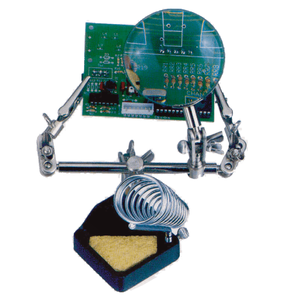 BASE PARA CAUTIN, TIPO LAPIZ ,CON SOPORTE, LUPA Y ESPONJA
