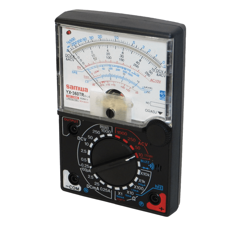 MULTIMETRO ANALOGICO, FUSIBLE Y DIODO PROTECTOR