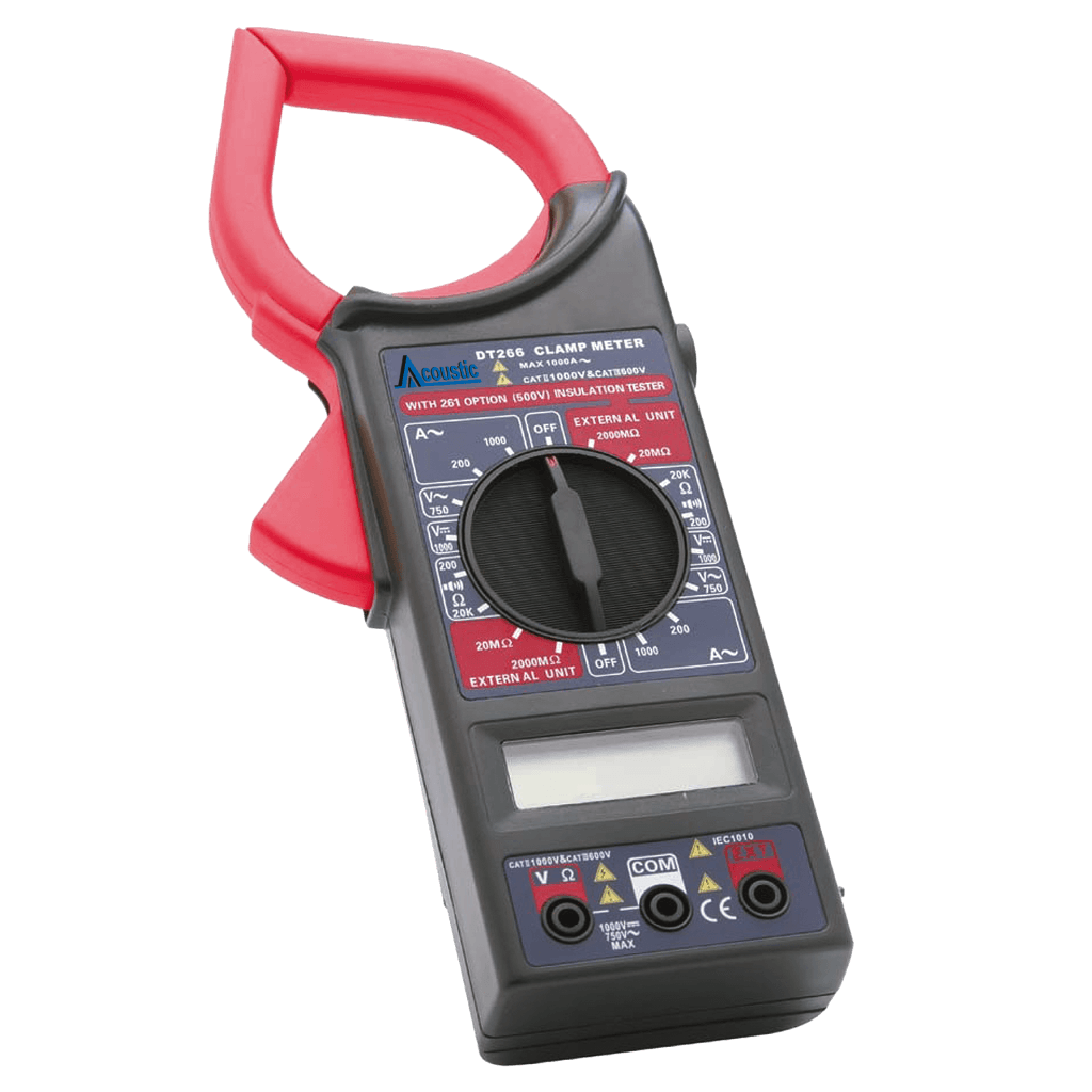 AMPERIMETRO DIGITAL GRANDE, CON PINZA