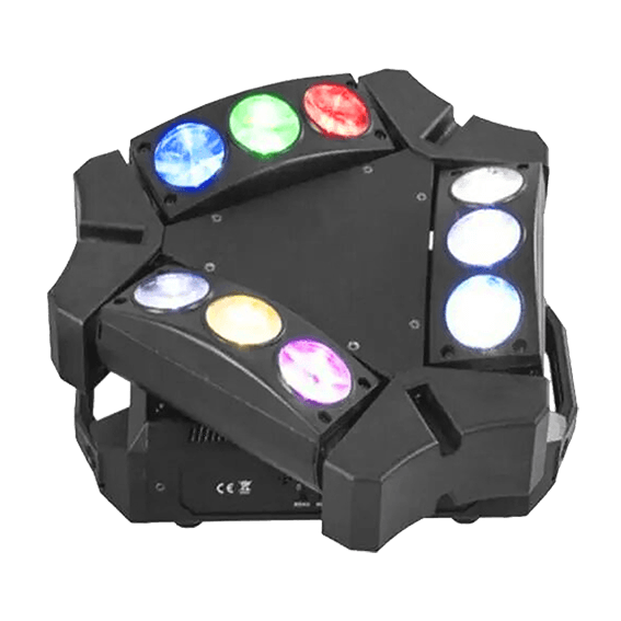 LUZ MINI SPIDER LED, RGBW, 9LEDX3W, DMX512