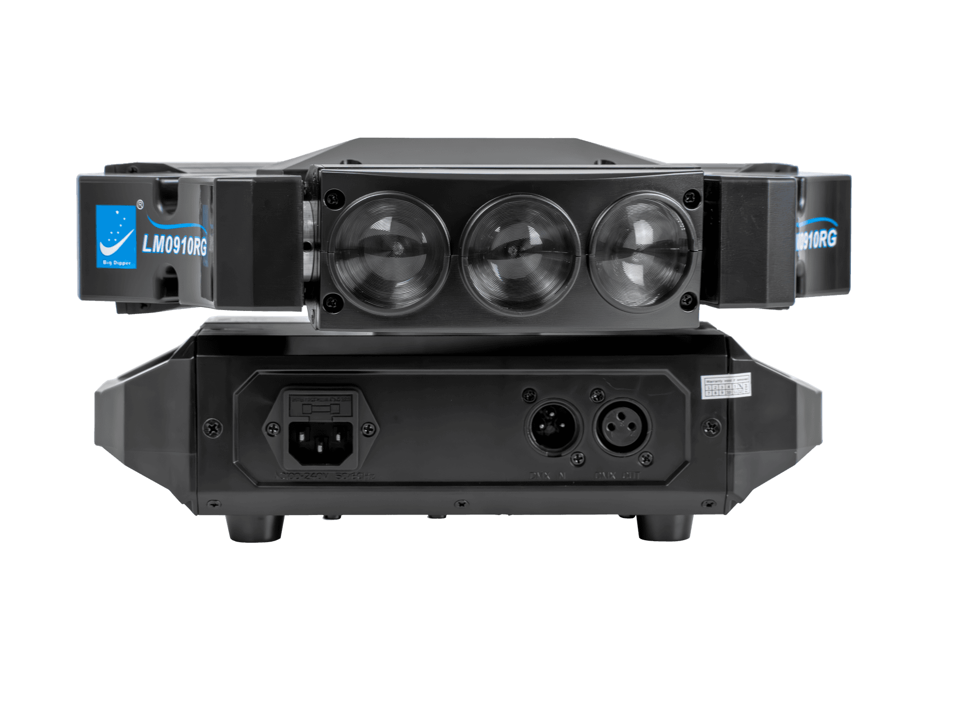 LUZ SPIDER LED/LASER, RGBW/RG, 9LEDX10W/120MW, DMX-512 19/51CH - Miniatura 3