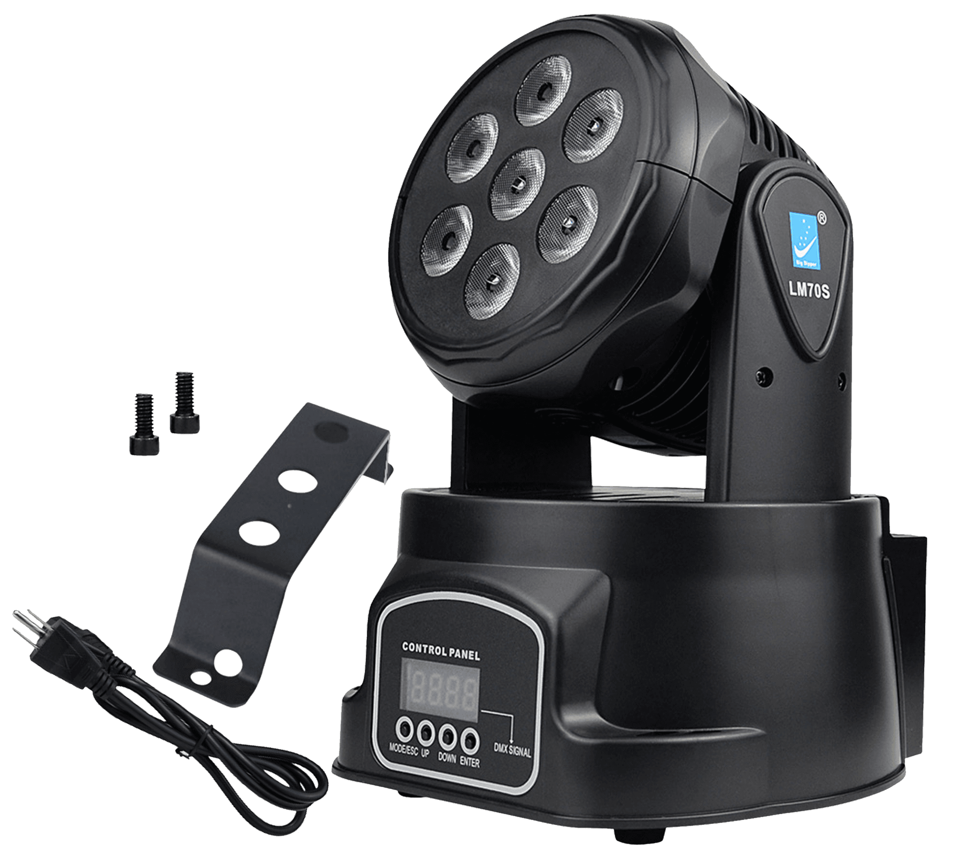 LUZ MINI ROBOTICA LED RGBW, 7LEDX8W, DMX-512 9/14CH - Miniatura 2