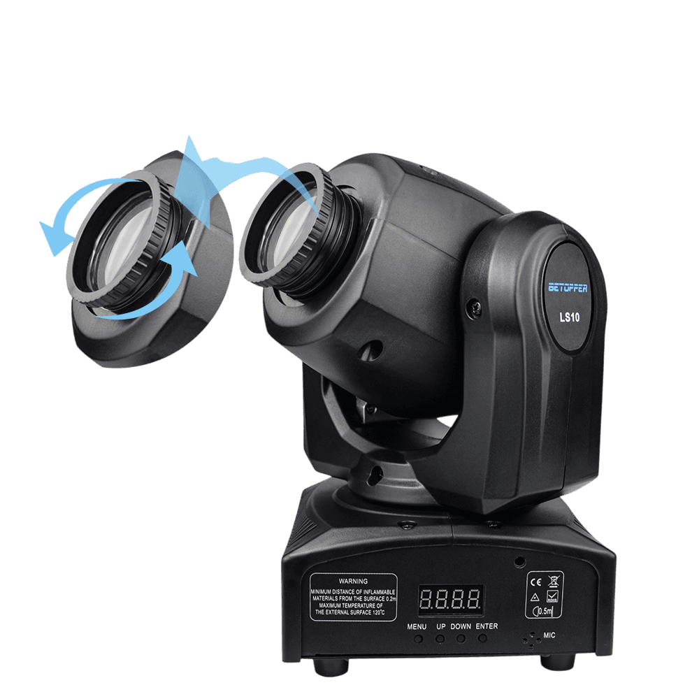 LUZ ROBOTICA LED RGBW, 10W, DMX-512 9/11CH - Miniatura 9