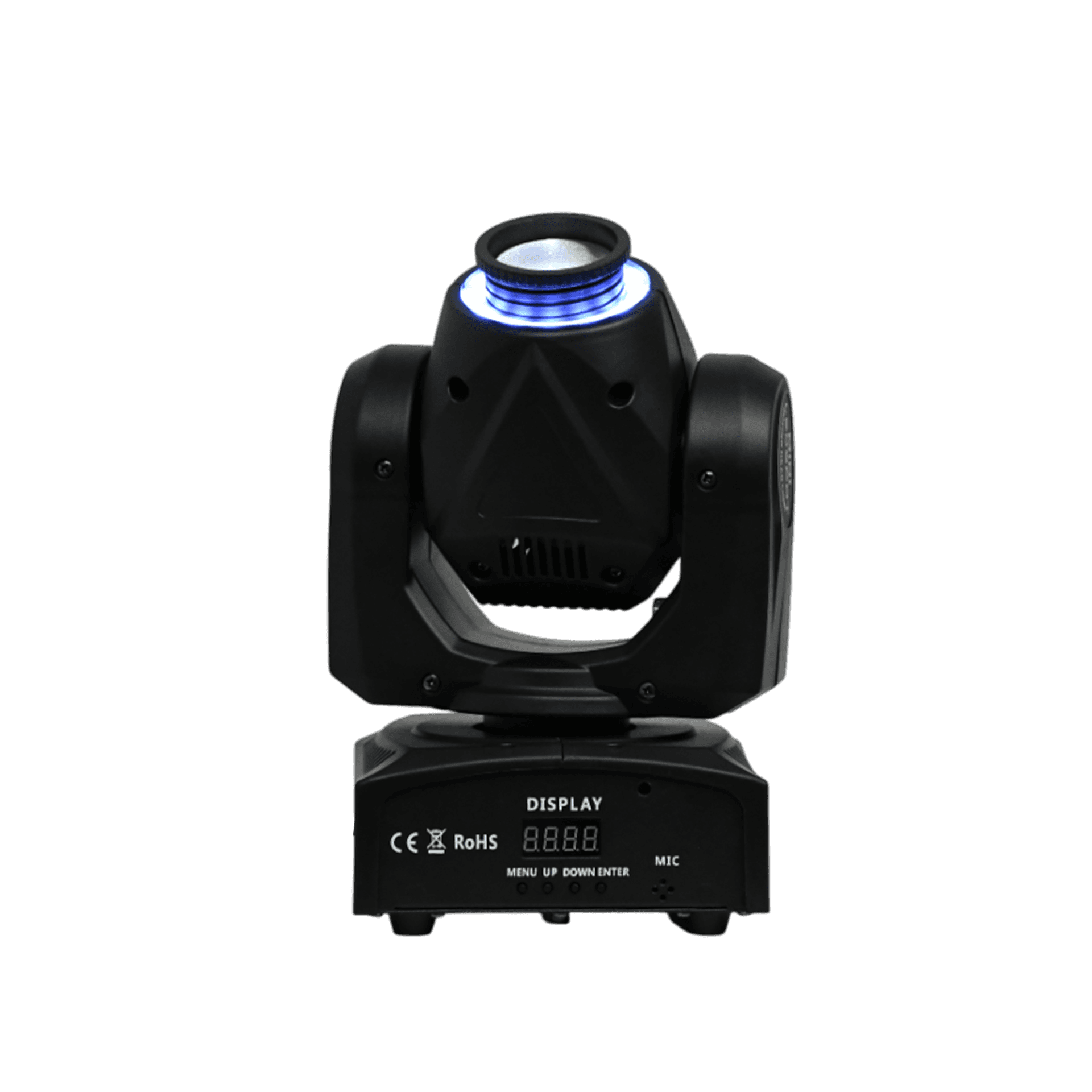 LUZ ROBOTICA CON RING LED, RGB, 7+1 GOBOS/12LED, 40W, EFECTO MULTIDISPARO, 7+1 PATRONES, DMX-512 10/12CH - Miniatura 4