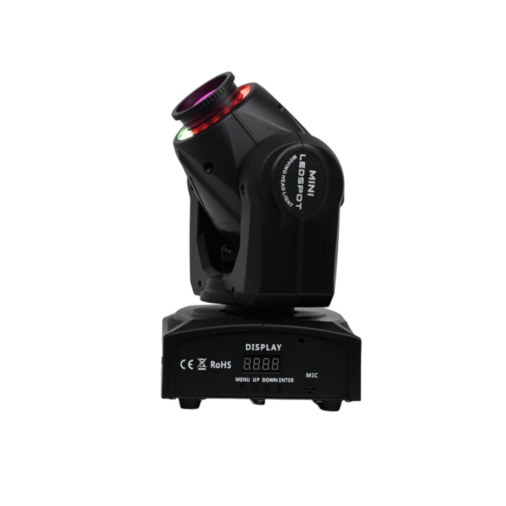 LUZ ROBOTICA CON RING LED, RGB, 7+1 GOBOS/12LED, 40W, EFECTO MULTIDISPARO, 7+1 PATRONES, DMX-512 10/12CH - Miniatura 5