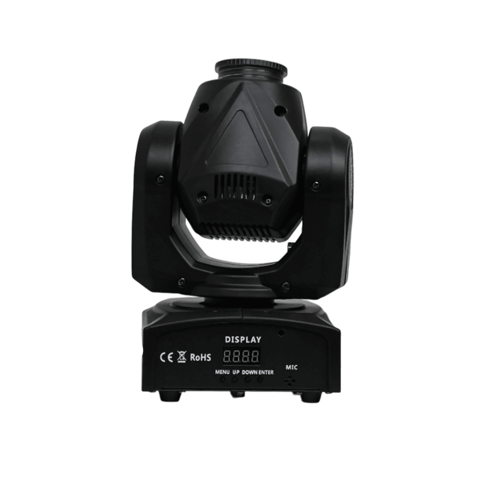 LUZ ROBOTICA CON RING LED, RGB, 7+1 GOBOS/12LED, 40W, EFECTO MULTIDISPARO, 7+1 PATRONES, DMX-512 10/12CH - Miniatura 6