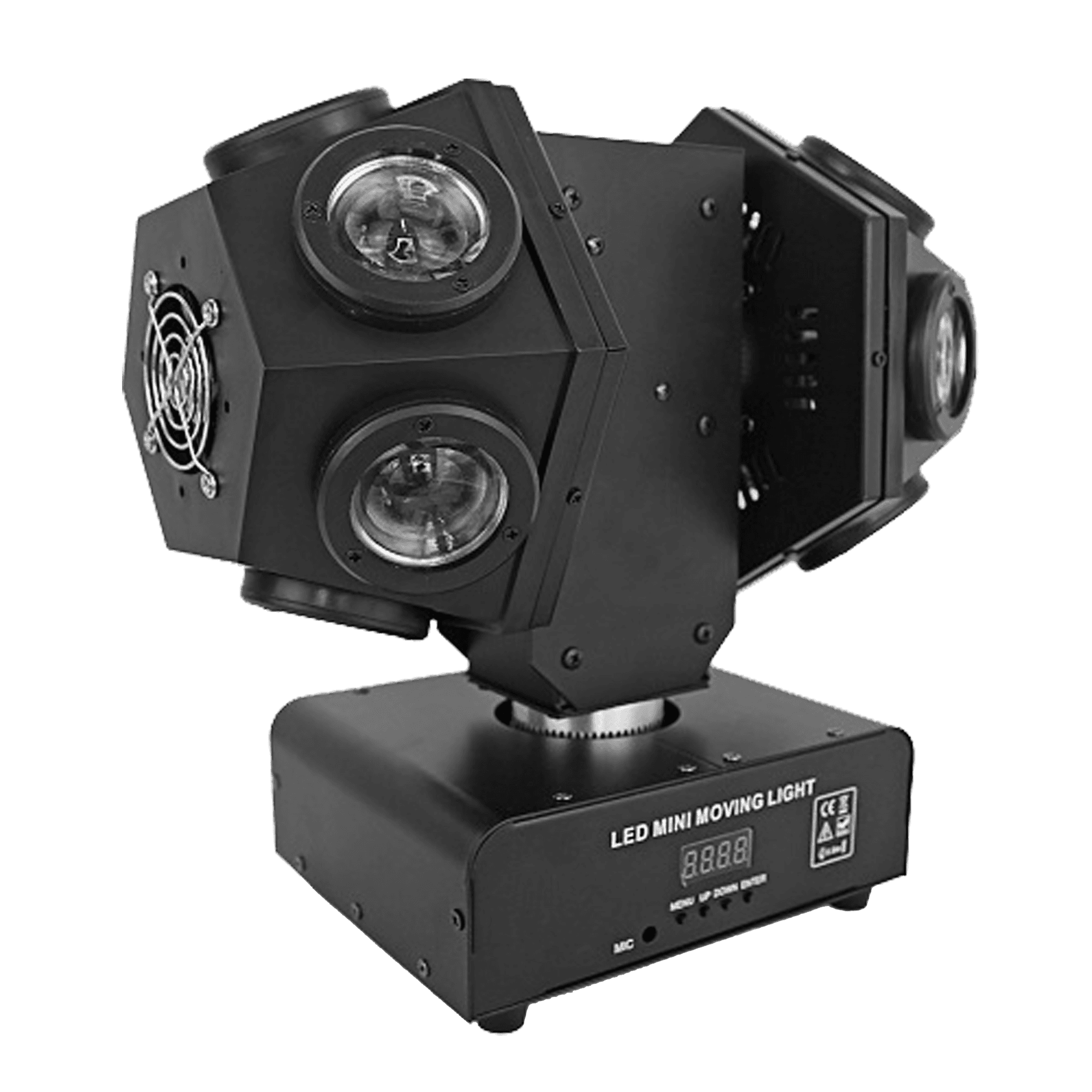 LUZ ROBOTICA DE DOBLE CABEZAL, RGBW, 10LEDX12W, DMX-512 - Miniatura 4