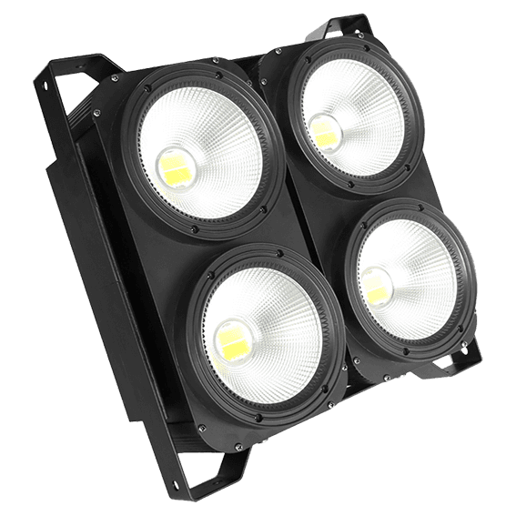 LUZ REFLECTOR LED, 4LEDX100W,  EFECTO STROBO, DMX-512 4/9CH