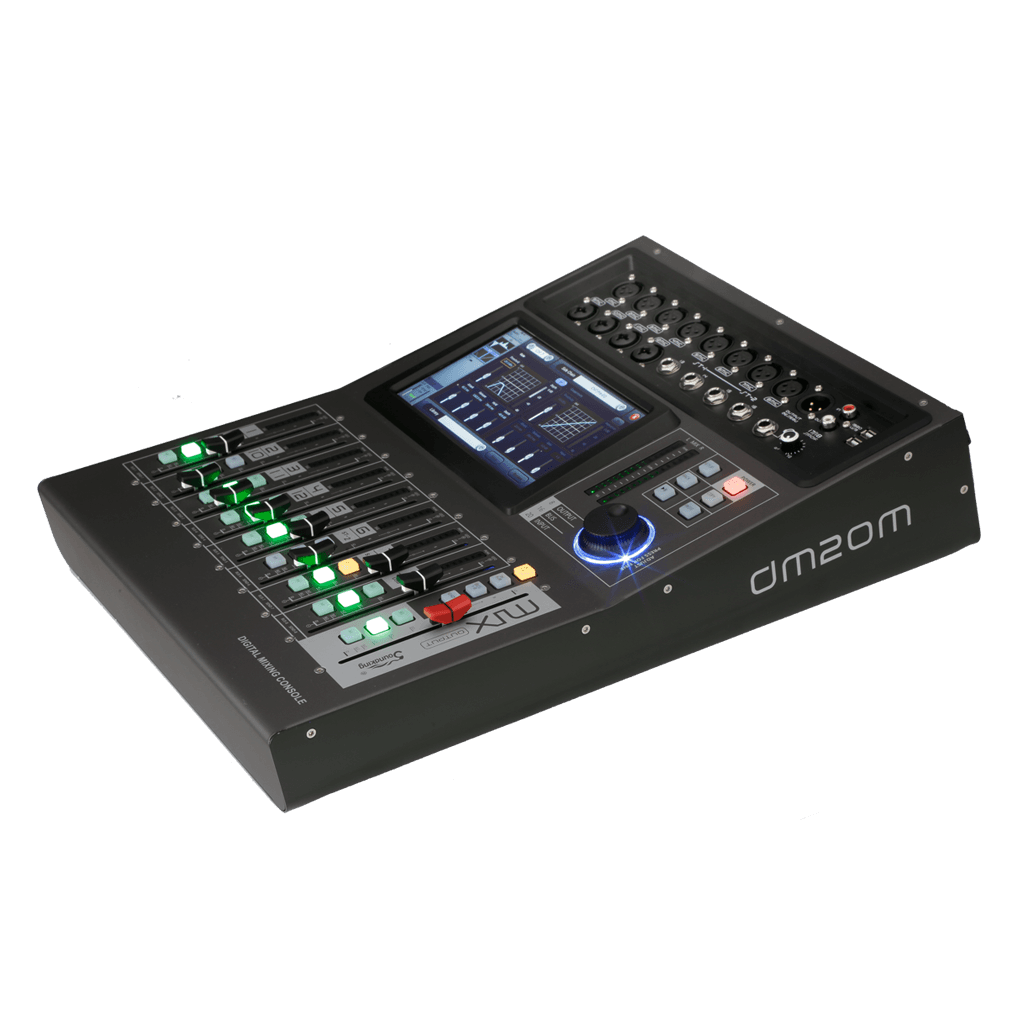 CONSOLA DIGITAL, 20 CANALES, 12 MONO/4 ESTEREO, INTERFAZ USB Y LAN, BT, MP3, PANTALLA TOUCH