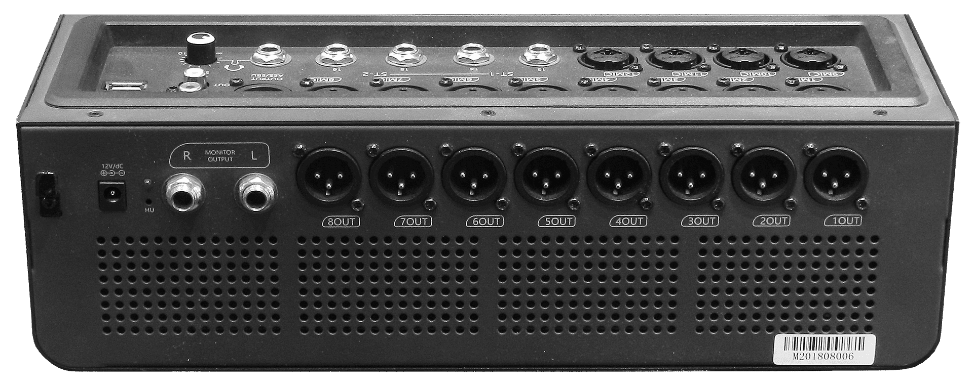 CONSOLA DIGITAL, 20 CANALES, 12 MONO/4 ESTEREO, INTERFAZ USB Y LAN, BT, MP3, PANTALLA TOUCH - Miniatura 3