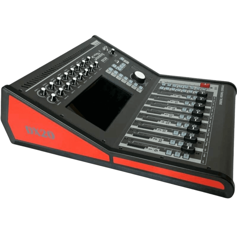 CONSOLA DIGITAL, 20 CANALES, 12 MONO/2 ESTEREO,XLR-1/4x16 INTERFAZ USB Y LAN, BT, MP3, PANTALLA TOUCH - Miniatura 5