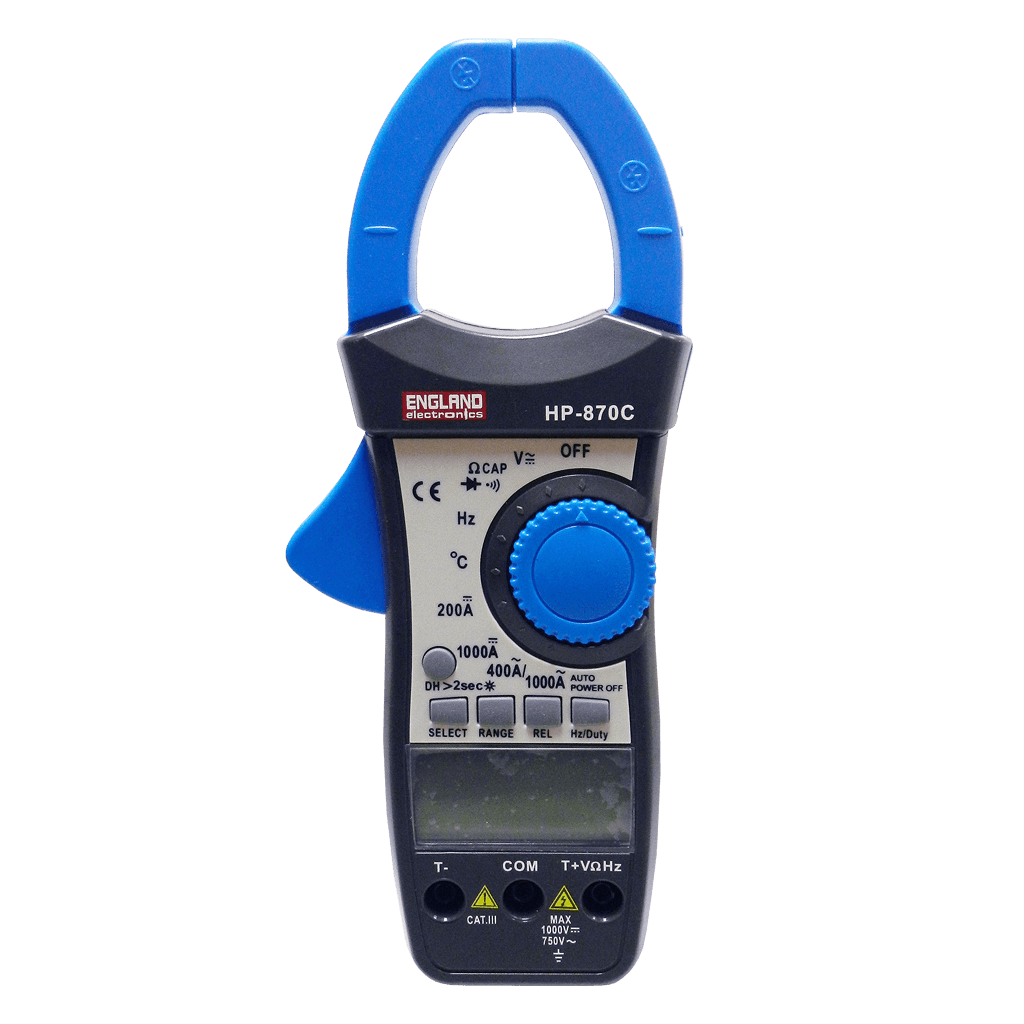 AMPERIMETRO DIGITAL CON BUZZER, DOBLE PANTALLA