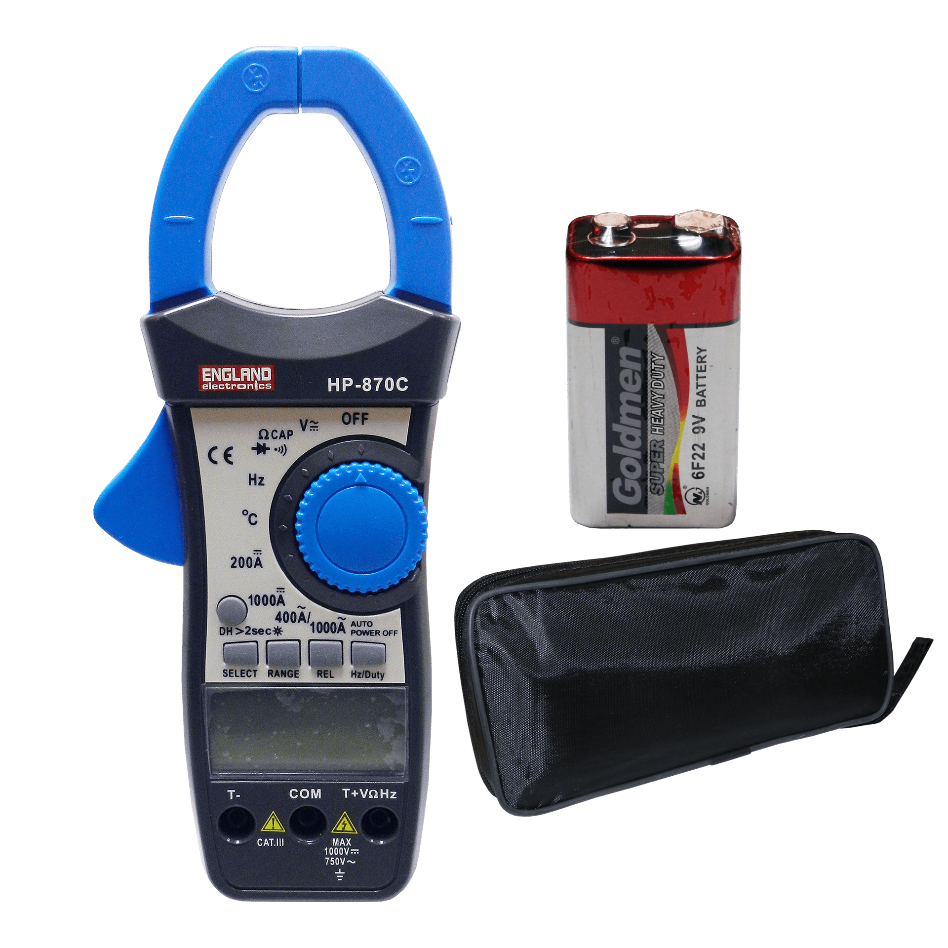 AMPERIMETRO DIGITAL CON BUZZER, DOBLE PANTALLA - Miniatura 3