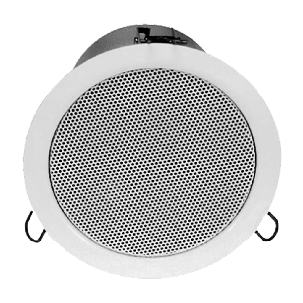 PARLANTE PARA TUMBADO, 5.5 PULG. CON TRANSFORMADOR, 50V-70V-100V, 5.5-8 OHM, 2.5-5-10W, 85DB