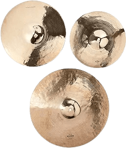 SET DE PLATILLOS HI-HAT14", CRASH 16", RIDE 20" FORMULA B20, SERIE WESTER