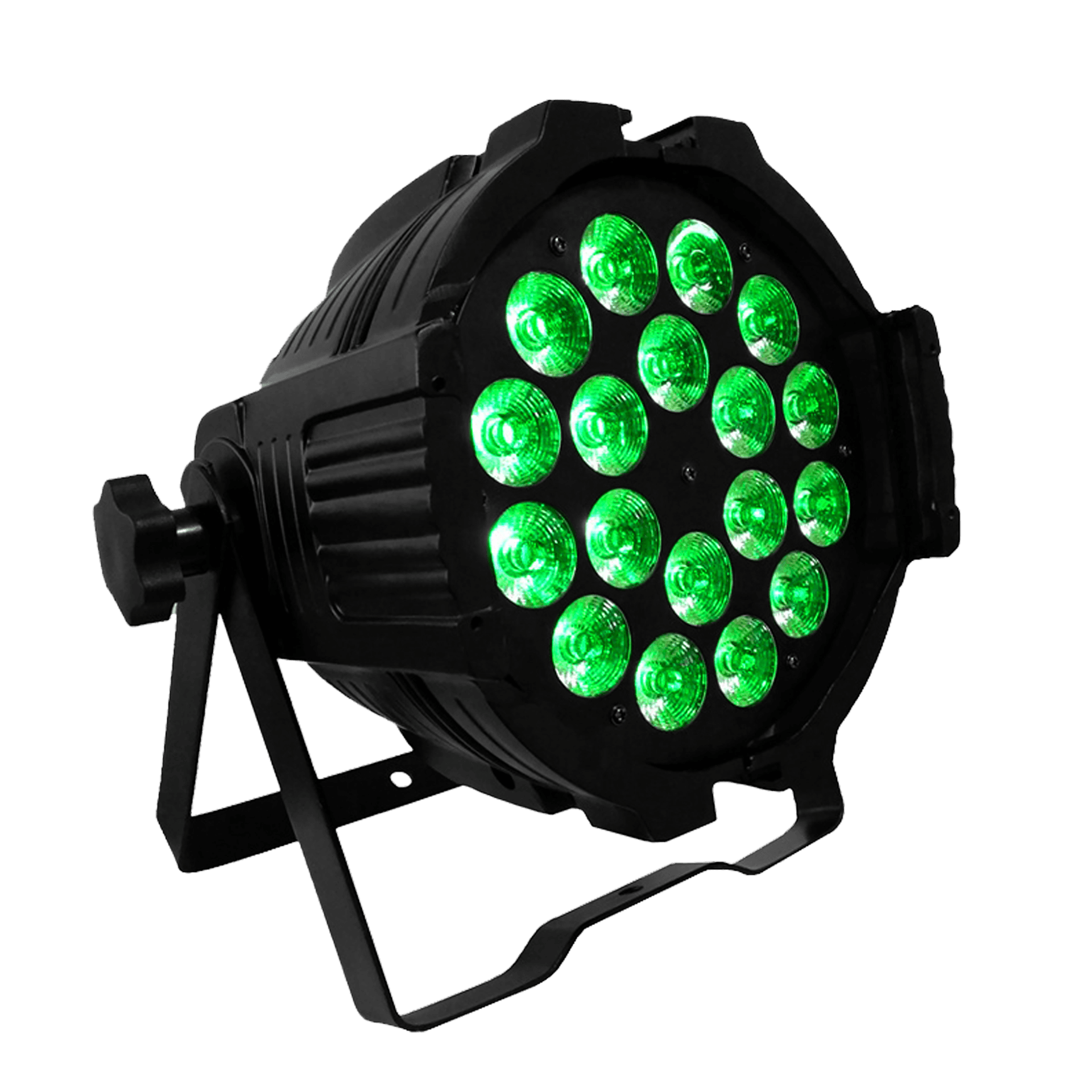LUZ TACHO LED, RGBWA/UV, 18LEDX10W, DMX-512, 8/9CH - Miniatura 2