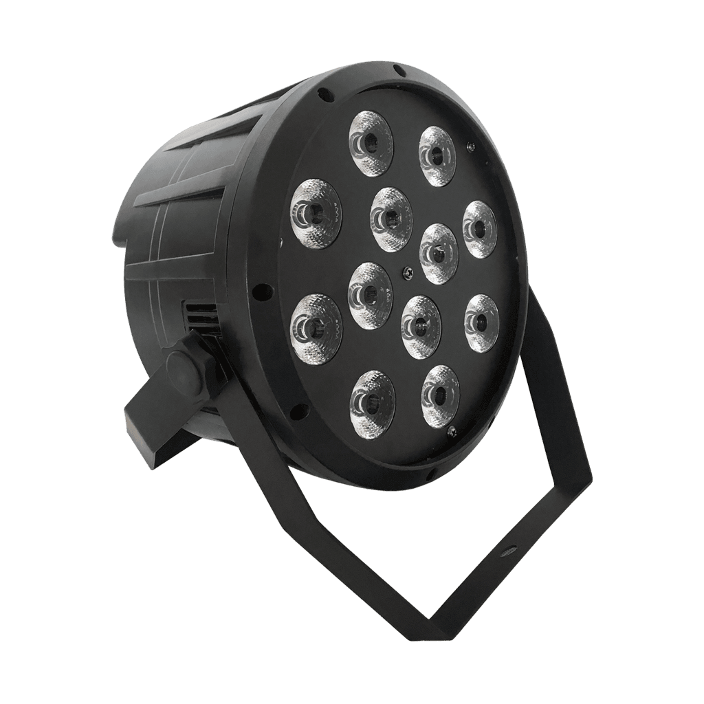 LUZ TACHO LED RGBW, 12LEDX12W, DMX-512, 8/9CH