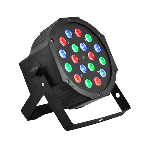 LUZ TACHO LED RGBW, 18LEDX1W, DMX-512, 8/9CH