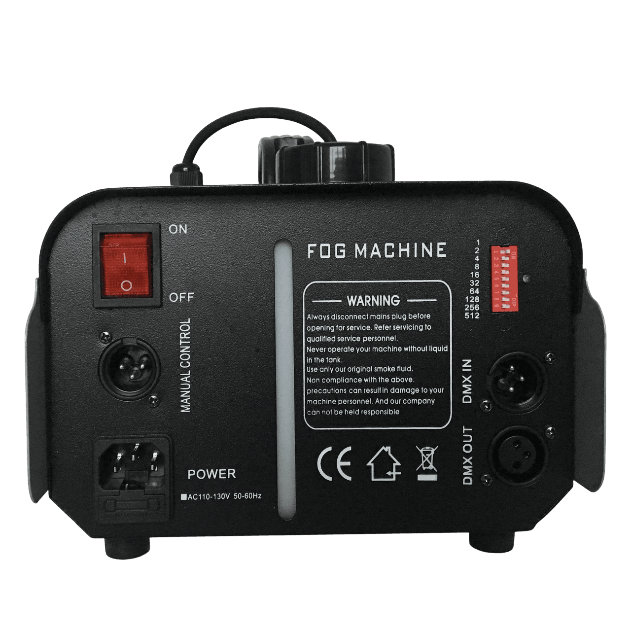 MAQUINA DE HUMO CON LUCES LED, RGB, 900W, 6LEDX3W, INCLUYE CONTROL REMOTO INALAMBRICO Y DE CABLE - Miniatura 4