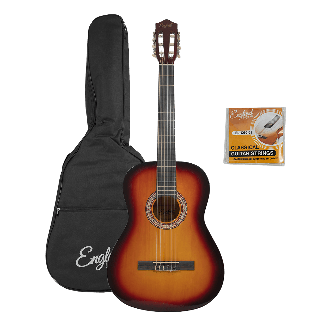 GUITARRA CLASICA 39", COLOR AMARILLO, INCLUYE BOLSO Y CUERDAS DE RESPUESTO - Miniatura 4