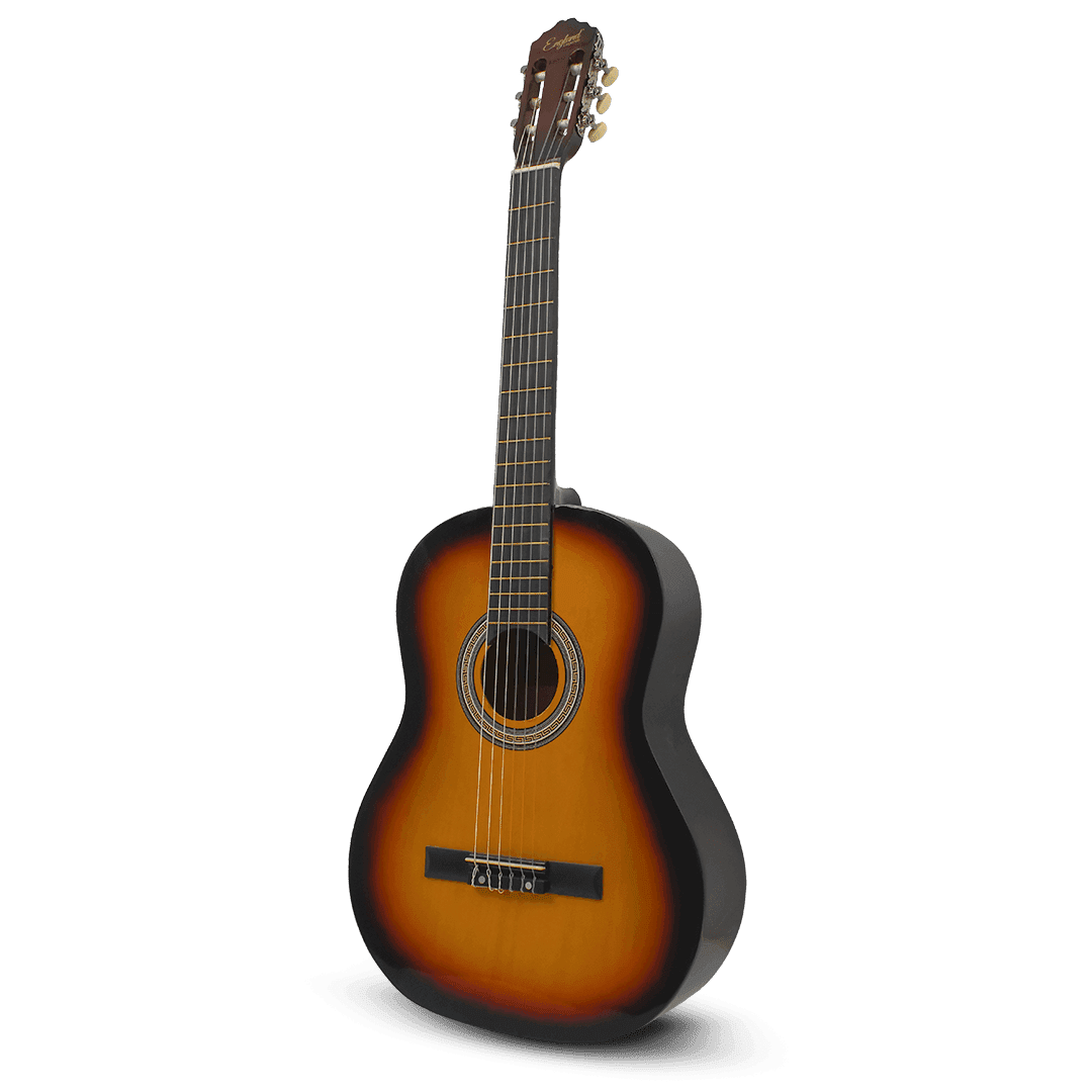 GUITARRA CLASICA 39", COLOR AMARILLO, INCLUYE  BOLSO, UN JUEGO DE CUERDAS DE REPUESTO, CAPO TRASTE, AFINADOR, CORREA, VITELA Y ENRROLLADOR DE CUERDAS - Miniatura 3