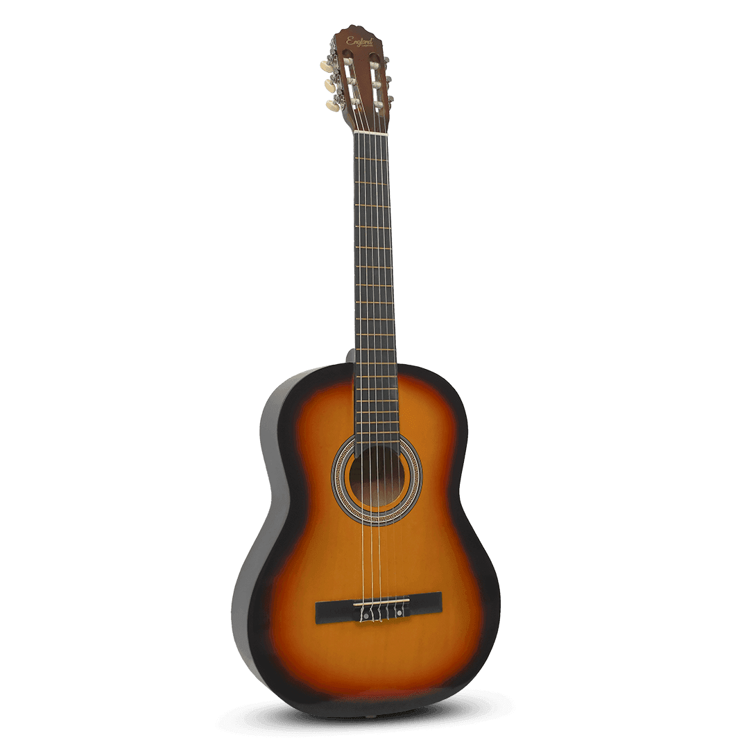 GUITARRA CLASICA 39", COLOR AMARILLO, INCLUYE  BOLSO, UN JUEGO DE CUERDAS DE REPUESTO, CAPO TRASTE, AFINADOR, CORREA, VITELA Y ENRROLLADOR DE CUERDAS - Miniatura 4