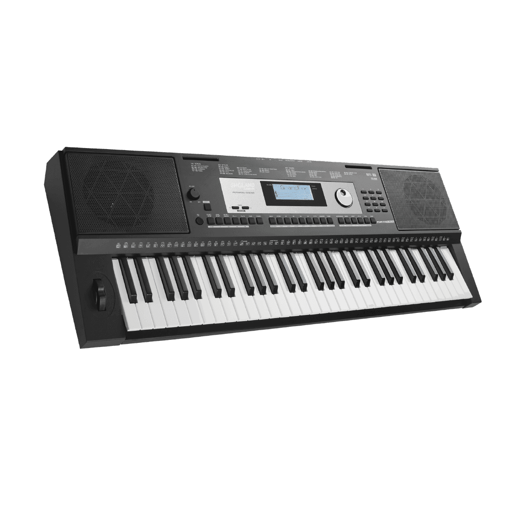 TECL 61 T, RESPUESTA TACT, 633 TIMB, EST ACOMPA 220, MEM. DE REGISTRO 32, POLIF 128, PANT LCD RETROILUMINADA,COL. NEGRO,