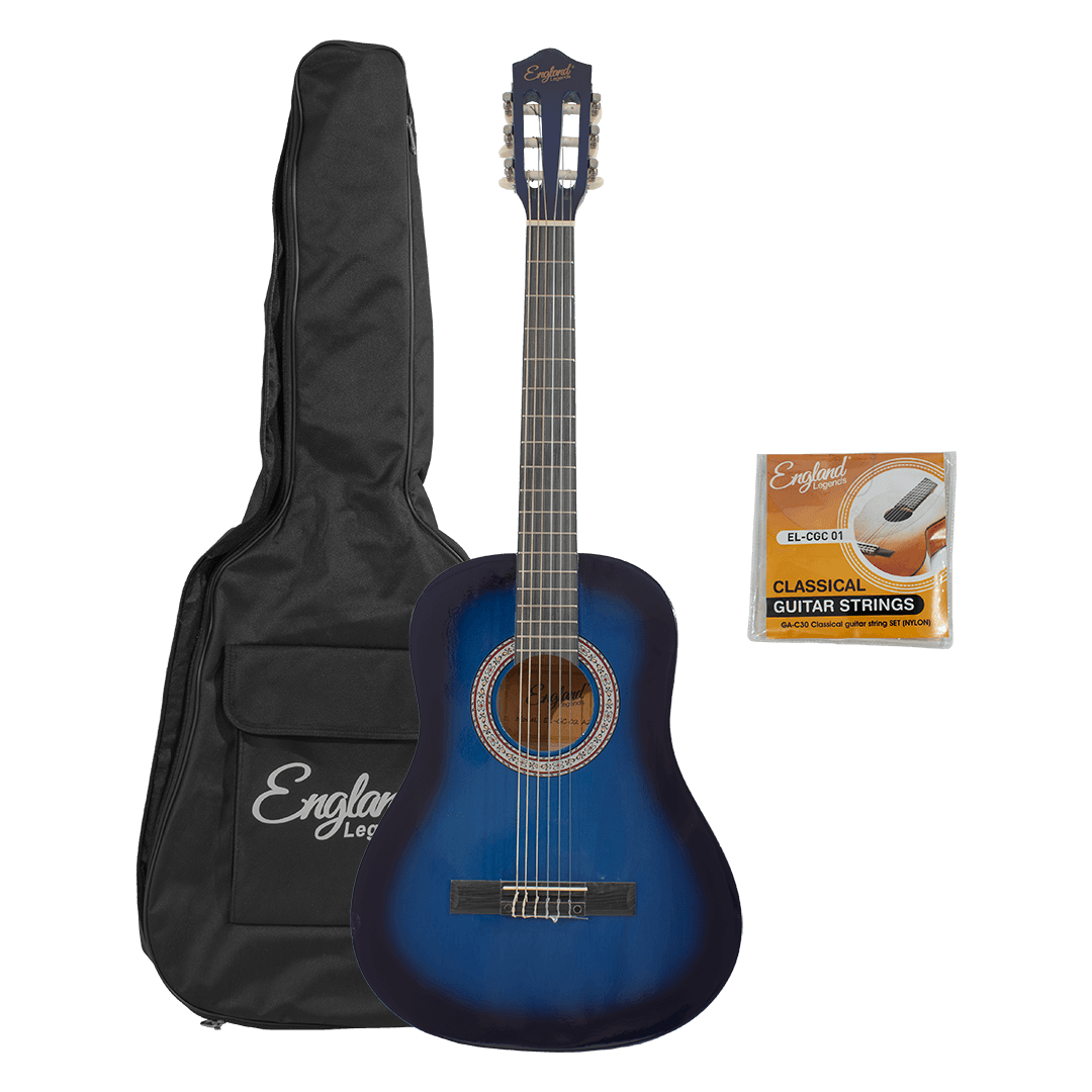 GUITARRA CLASICA 36", COLOR AZUL, INCLUYE BOLSO Y CUERDAS DE RESPUESTO - Miniatura 5