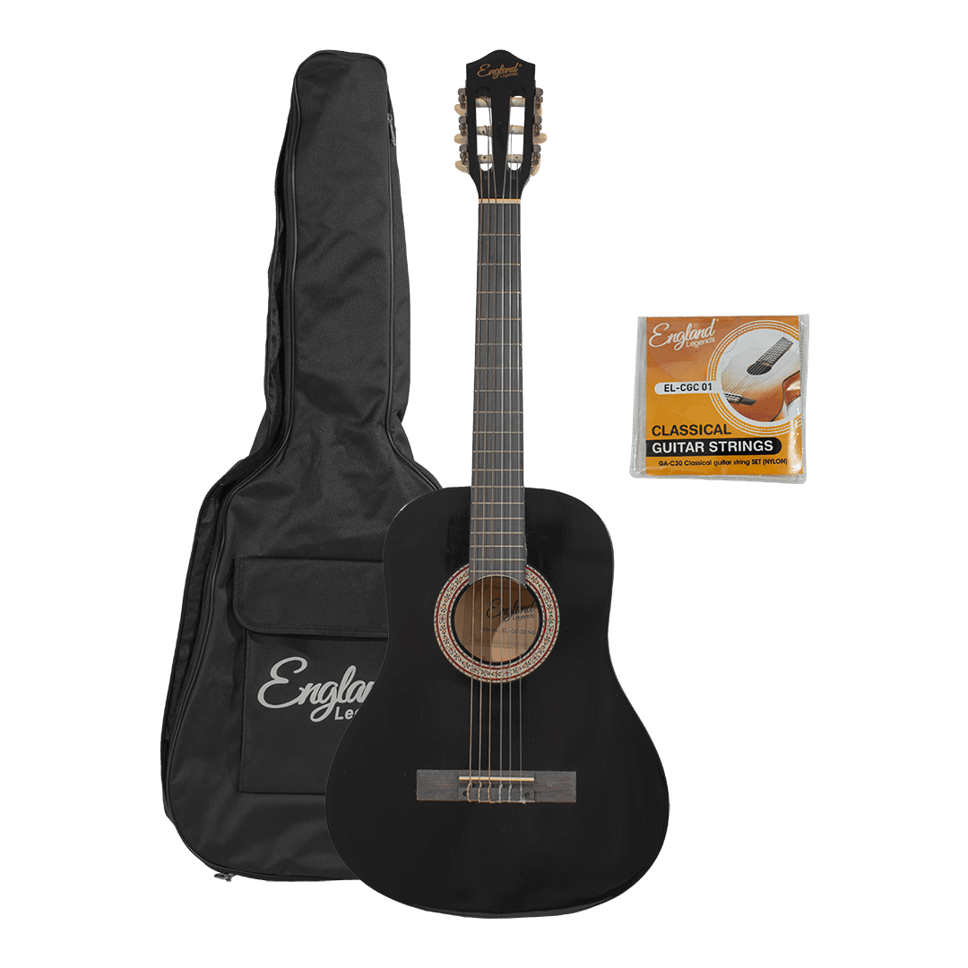 GUITARRA CLASICA 36", COLOR NEGRO, INCLUYE BOLSO Y CUERDAS DE RESPUESTO - Miniatura 5