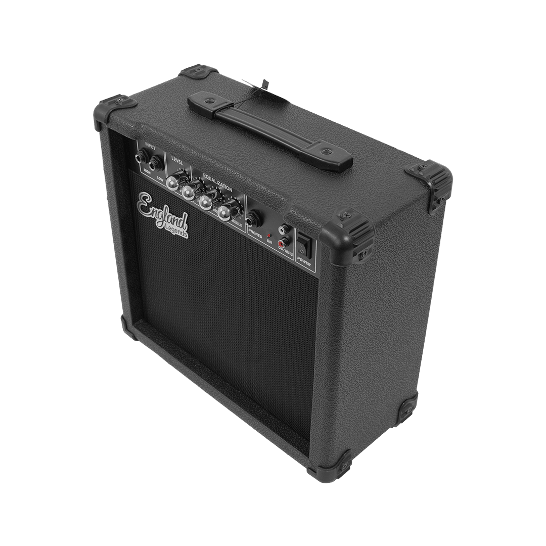 AMPLIFICADOR PARA GUITARRA ELECTRICA DE 15W, EQ BASS Y TREBLE, EFECTO DE DRIVE, ENTRADA JACK 6.3 MM, ENTRADA DE AUDIFONOS - Miniatura 5