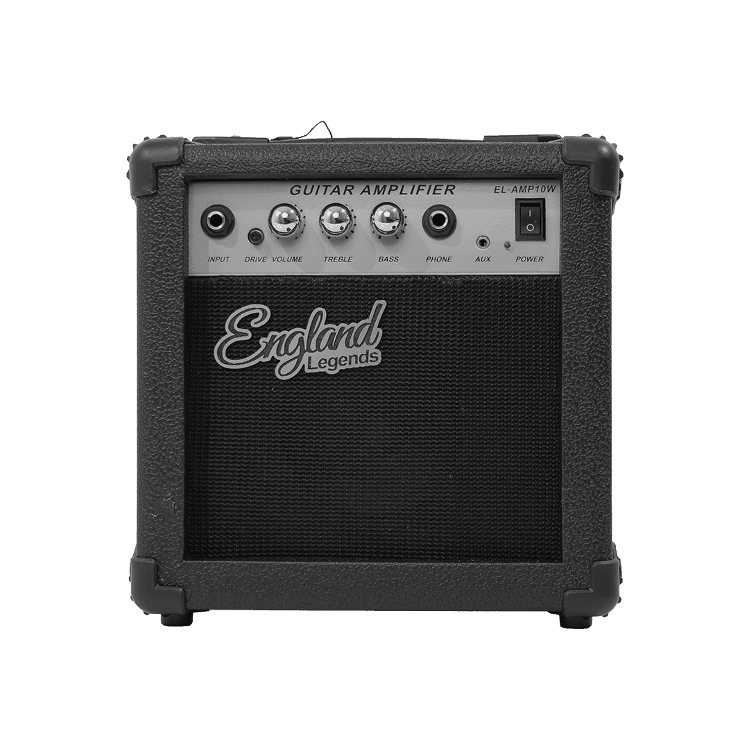 AMPLIFICADOR PARA GUITARRA ELECTRICA DE 10W, EQ BASS Y TREBLE, EFECTO DE DRIVE, ENTRADA JACK 6.3 MM, ENTRADA DE AUDIFONOS - Miniatura 2