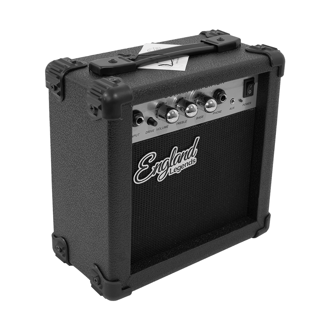 AMPLIFICADOR PARA GUITARRA ELECTRICA DE 10W, EQ BASS Y TREBLE, EFECTO DE DRIVE, ENTRADA JACK 6.3 MM, ENTRADA DE AUDIFONOS - Miniatura 4
