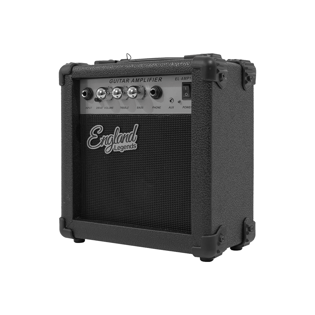 AMPLIFICADOR PARA GUITARRA ELECTRICA DE 10W, EQ BASS Y TREBLE, EFECTO DE DRIVE, ENTRADA JACK 6.3 MM, ENTRADA DE AUDIFONOS - Miniatura 7