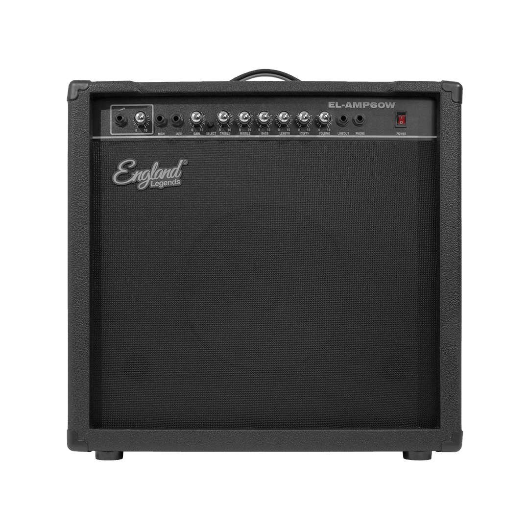 AMPLIFICADOR PARA GUITARRA ELECTRICA DE 60W, EQ BASS, MEDIO Y TREBLE, 2 ENTRADAS JACK 6.3 MM, ENTRADA AUX Y AUDIFONOS - Miniatura 2