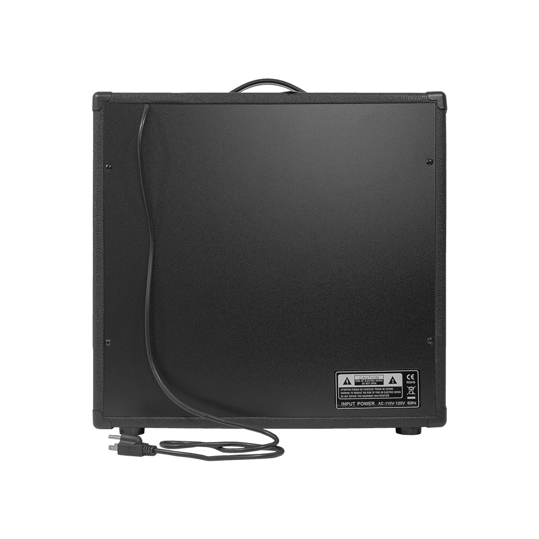 AMPLIFICADOR PARA GUITARRA ELECTRICA DE 60W, EQ BASS, MEDIO Y TREBLE, 2 ENTRADAS JACK 6.3 MM, ENTRADA AUX Y AUDIFONOS - Miniatura 3