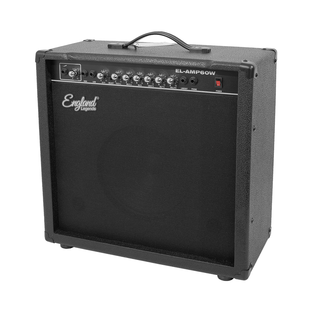 AMPLIFICADOR PARA GUITARRA ELECTRICA DE 60W, EQ BASS, MEDIO Y TREBLE, 2 ENTRADAS JACK 6.3 MM, ENTRADA AUX Y AUDIFONOS - Miniatura 4