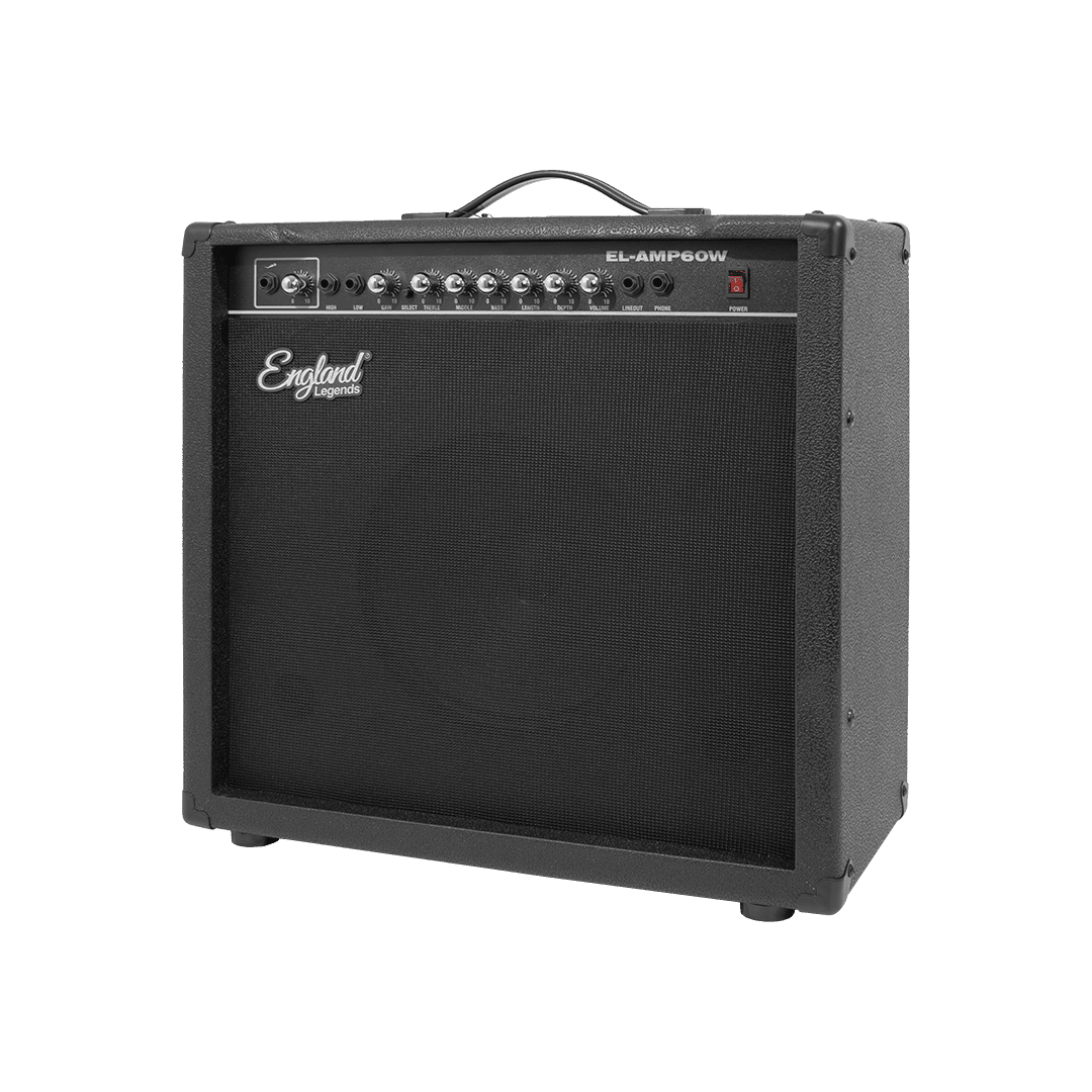 AMPLIFICADOR PARA GUITARRA ELECTRICA DE 60W, EQ BASS, MEDIO Y TREBLE, 2 ENTRADAS JACK 6.3 MM, ENTRADA AUX Y AUDIFONOS - Miniatura 5